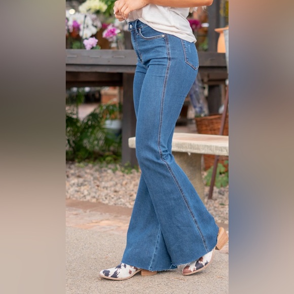 SUMMER NIGHTS HIGH RISE TUMMY
CONTROL TOP CUT HEM FLARE Size 11/30 Style JB88611 - Picture 6 of 16